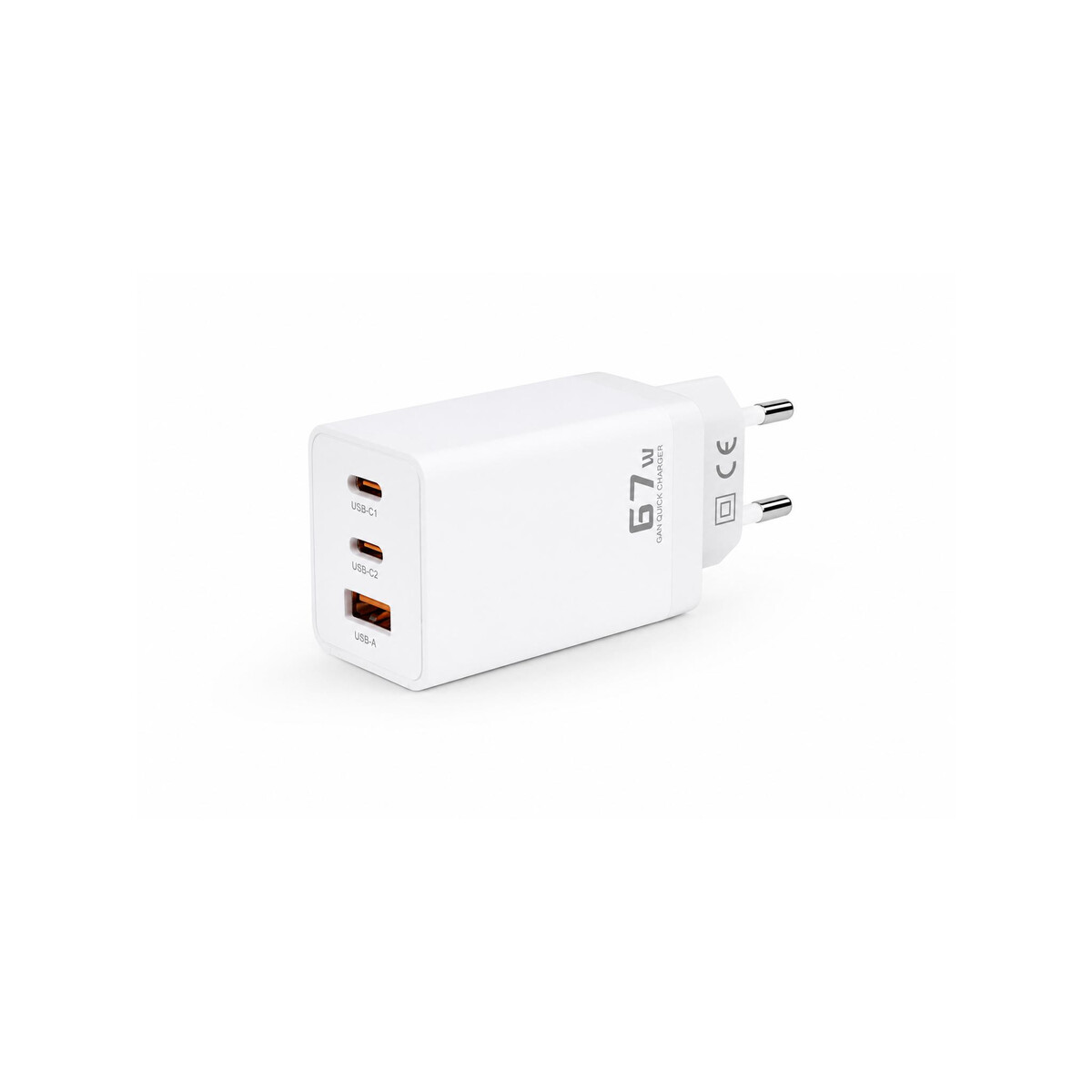 Ładowarka sieciowa Voltage GaN Charger 67W PD 3.0 QC 3.0 USB-A 2x USB-C biała