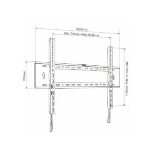 UCHWYT DO TV LCD/LED 65-120" 200KG AR-94XXL ART reg. Solid 32mm maxVESA 900x600