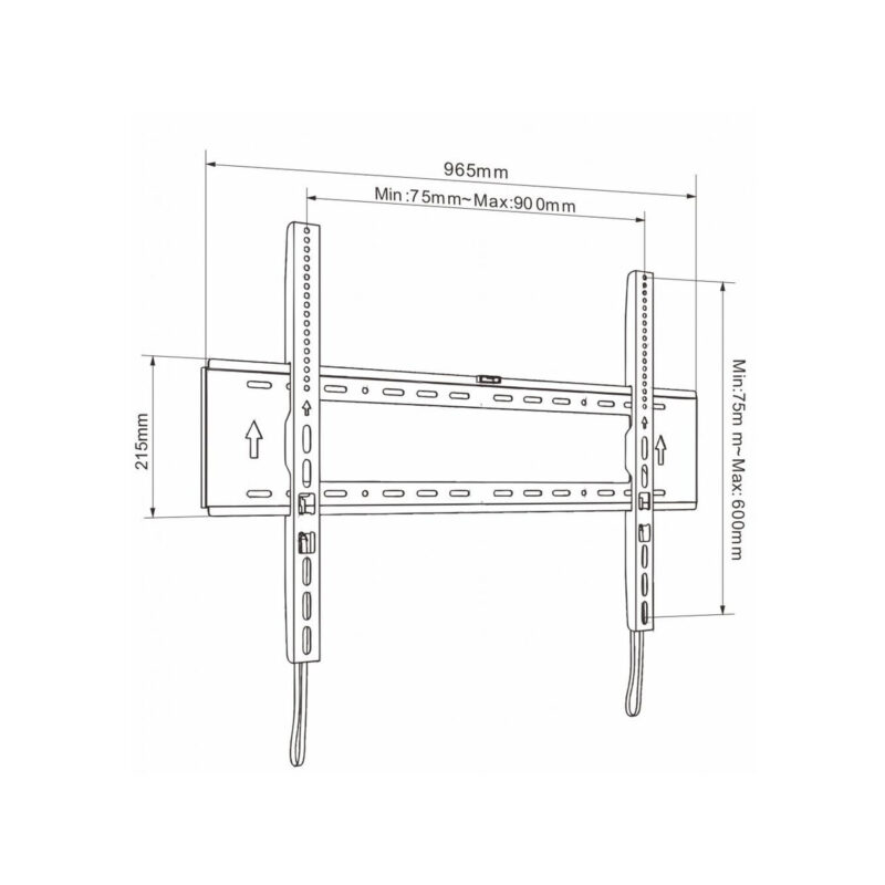 UCHWYT DO TV LCD/LED 65-120" 200KG AR-94XXL ART reg. Solid 32mm maxVESA 900x600