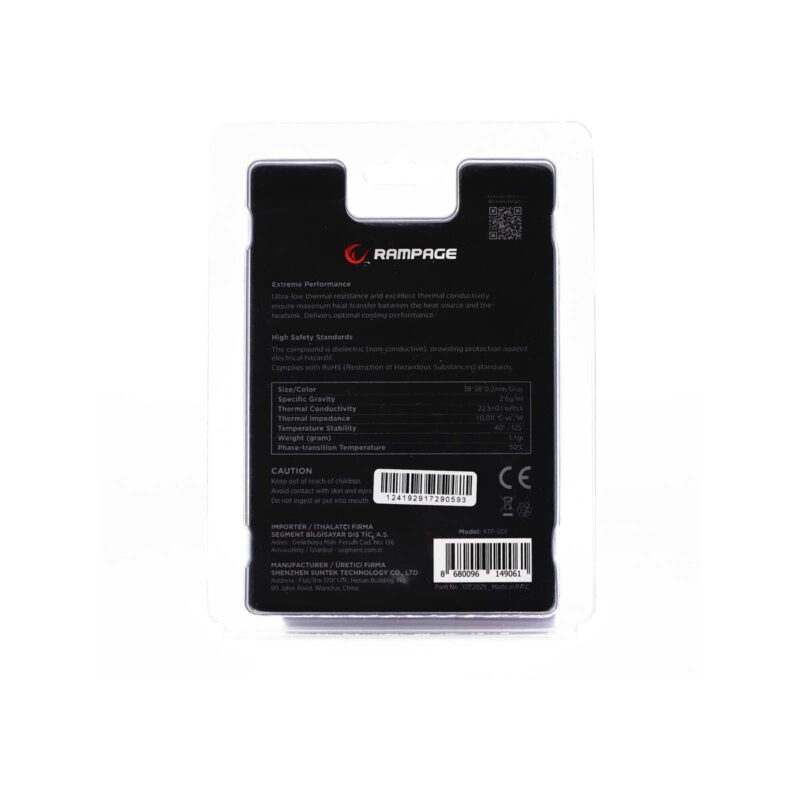 Rampage Termopad XTP-001 38×38×0,2 mm PTM