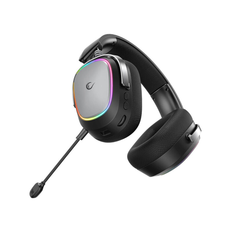 Słuchawki Rampage RETSU Słuchawki bezprzewodowe nauszne BT 2.4G RGB czarne