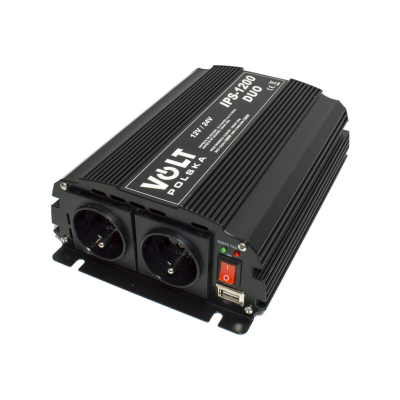 PRZETWORNICA VOLT POLSKA IPS-1200 DUO 12V 24V/230V 600X1200W