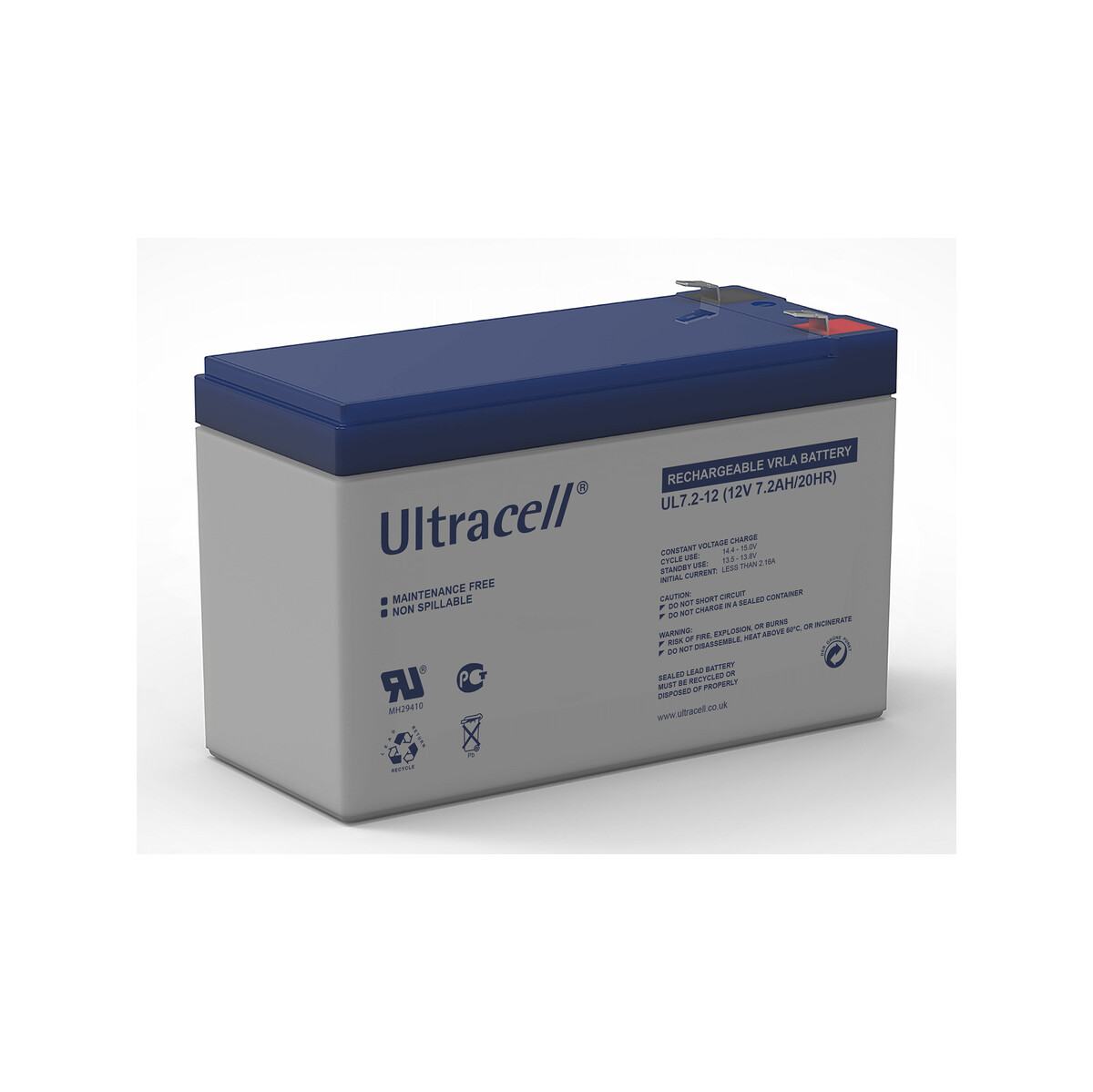 Akumulator AGM ULTRACELL UL 12V 7.2Ah F2