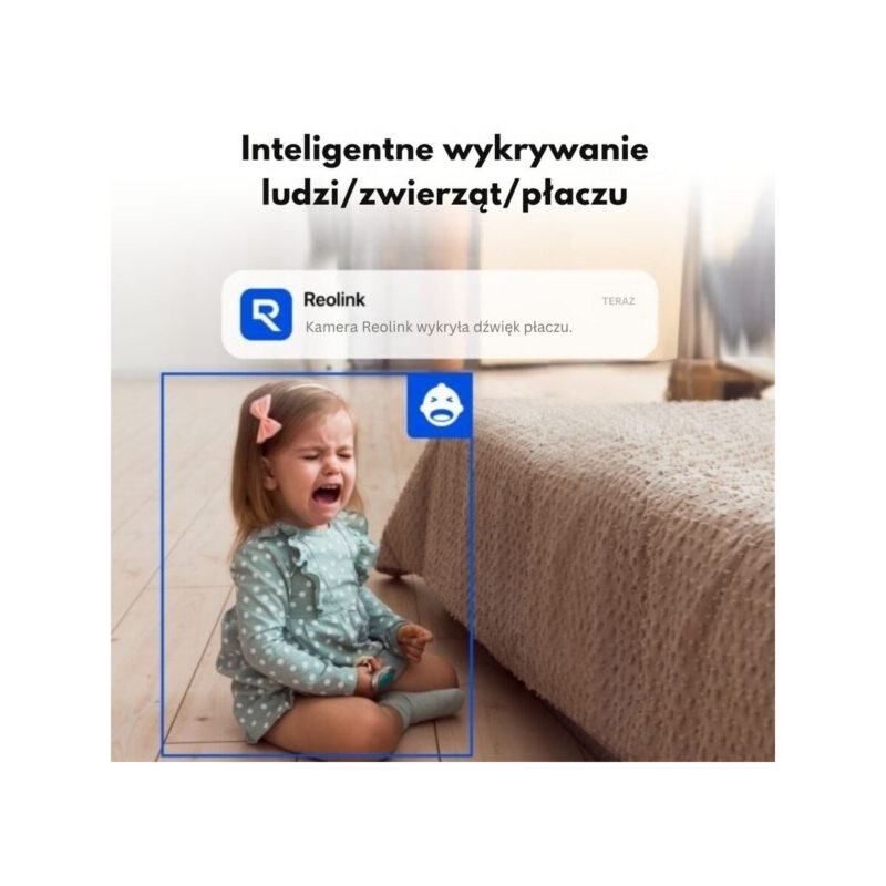 Kamera IP Reolink E Series E331 5MP Wi-Fi niania wewnętrzna biała