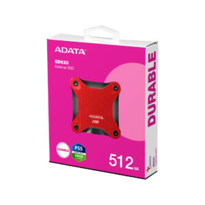 Dysk Zewnętrzny SSD Adata SD620 512GB czerwony