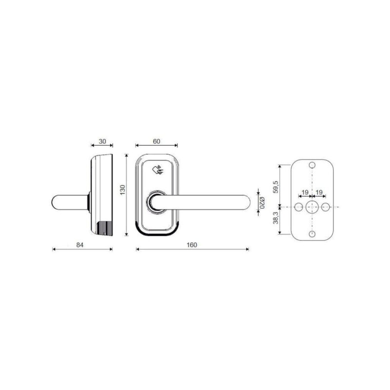 Klamka elektroniczna Compact WFE L730-EU