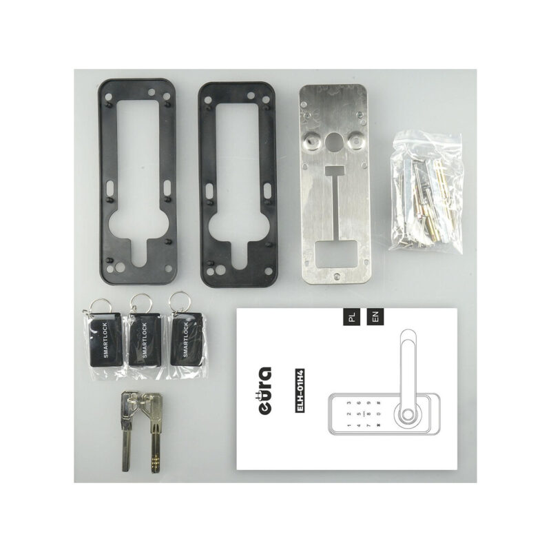 Klamka z kontrolerem dostępu EURA ELH-01H4 silver