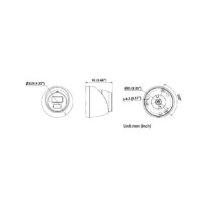 Kamera IP HIKVISION DS-2CD1363G2-LIU(2.8mm) PL