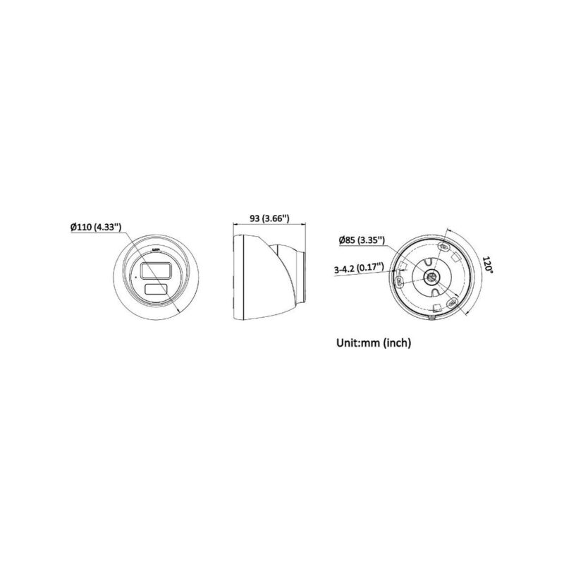 Kamera IP HIKVISION DS-2CD1363G2-LIU(2.8mm) PL