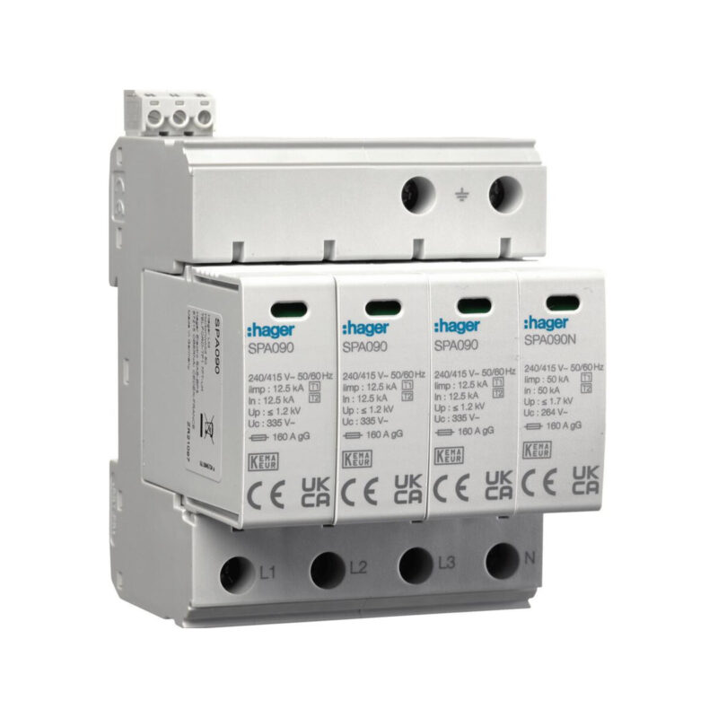 HAGER SPD Ogr. przepięć T1+T2 MOV 4P SPA931