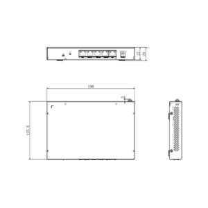Switch Hikvision DS-3WG105G-SI