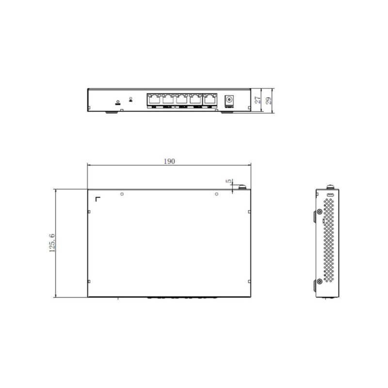 Switch Hikvision DS-3WG105G-SI
