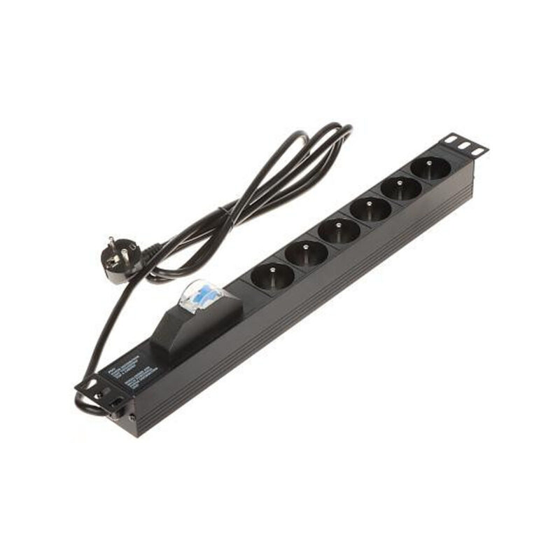 Listwa zasilająca 6 gniazd PD-6/R-1P