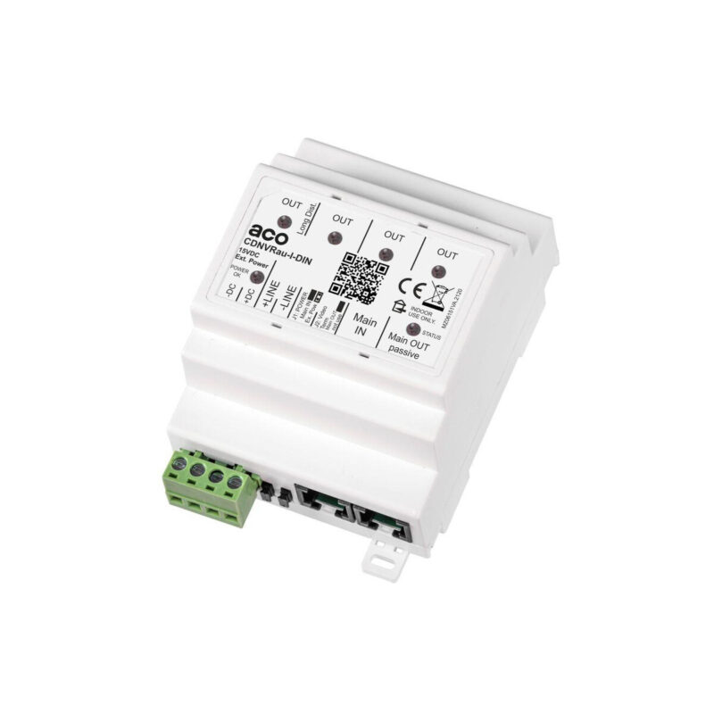 ACO CDNVRau-I-DIN Inteligentny rozdzielacz aktywny video do systemu P na szynę DIN