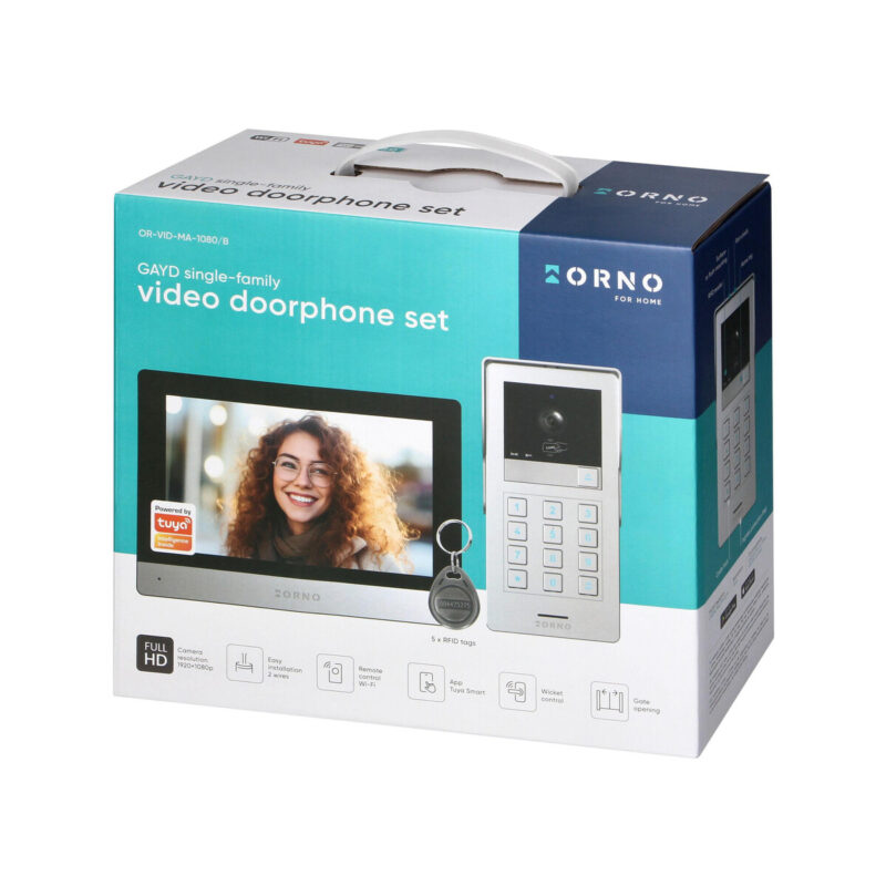 Wideoodomofon 2 żyłowy ORNO OR-VID-MA-1080/B