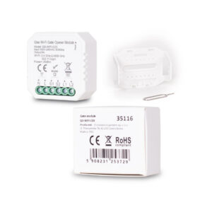 Zestaw Genius G-Bat 400 do bram 8m dwuskrzydłowych (lampa + stopka + odboje + moduł Wi-Fi)