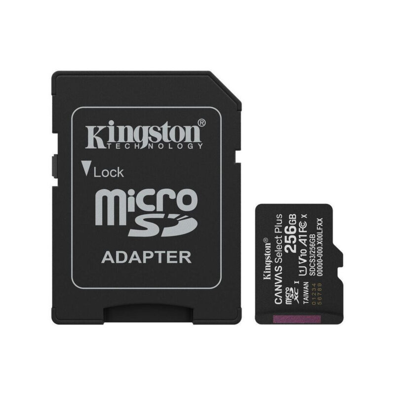 Karta pamięci microSD Kingston Canvas Select Plus microSDXC C10 UHS-I 256GB
