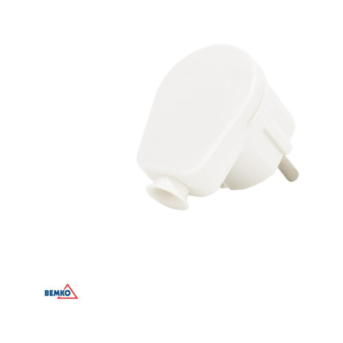 Wtyczka kątowa z uziemieniem UNISCHUKO 16A czarna