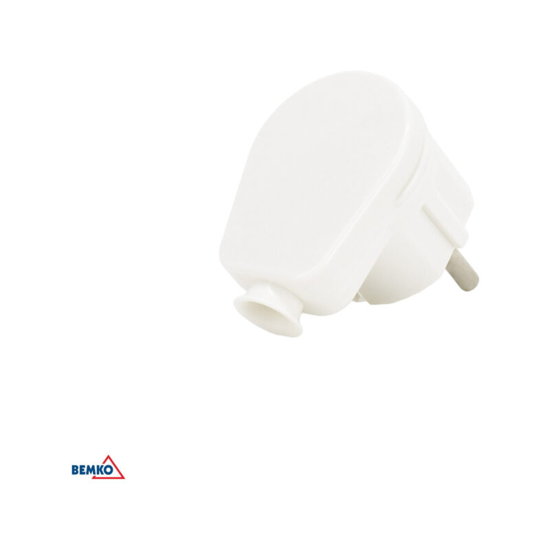 Wtyczka kątowa z uziemieniem UNISCHUKO 16A czarna