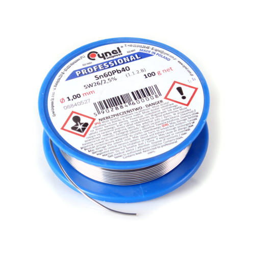 cyna_lutownicza_cynel_szpulka_100g_1mm_sn60pb40_sw26_49190d5f052f2 CYNA LUTOWNICZA CYNEL SZPULKA 100G 1MM Sn60Pb40 SW26