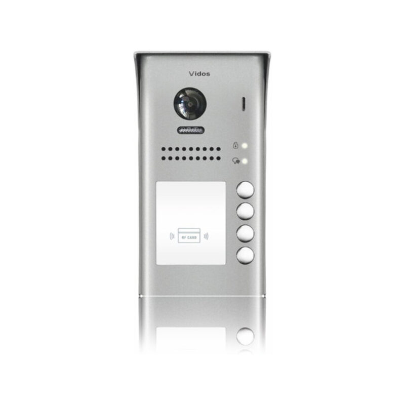 czterorodzinna-stacja-bramowa-vidos-duo-s1104a-1 Wideodomofon 4-rodzinny VIDOS DUO 4 x M1021W / S1104A