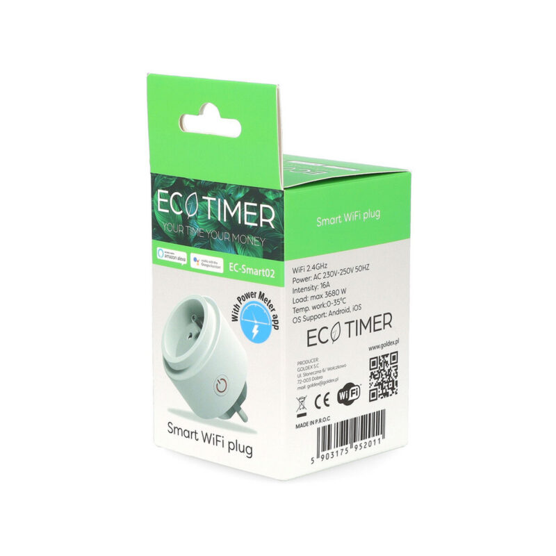 Gniazdko WiFi EC-Smart02 - inteligentne
