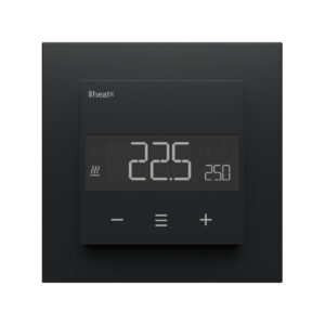 Termostat Heatit WiFi6 Black Matt Wi-Fi Thermostat 3600W 16A