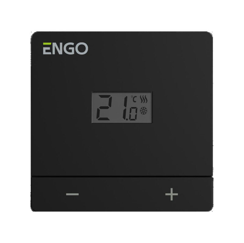 ENGO Controls EASY-230B - Regulator temperatury, 230V, czarny, dobowy, natynkowy