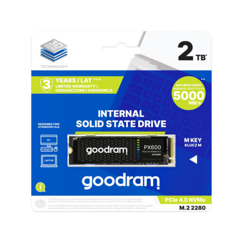 GOODRAM Dysk SSD PX600 2TB M.2 PCIe 4x4 NVMe 2280