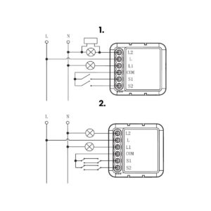Moduł OXT mini przekaźnik 2 obw. bez N ZigBee TUYA