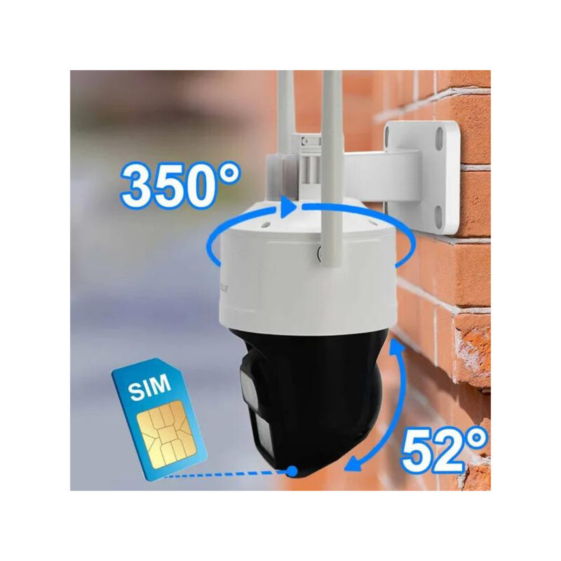 Kamera IP ORLLO Z17 Ultra 4K zewnętrzna obrotowa GSM na kartę SIM 8MPx