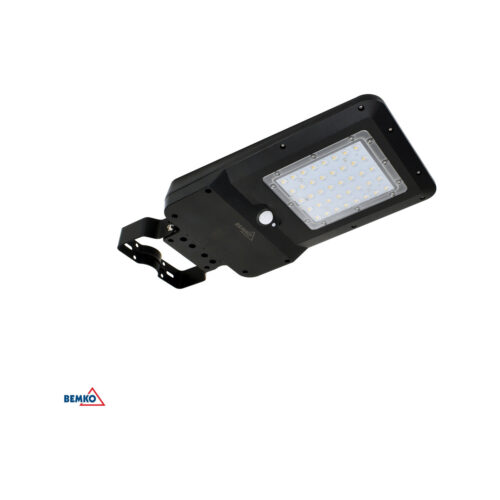 Solarna Oprawa uliczna LED SOLGER 40W 6000LM 4000K IP65 czarna cz. pir