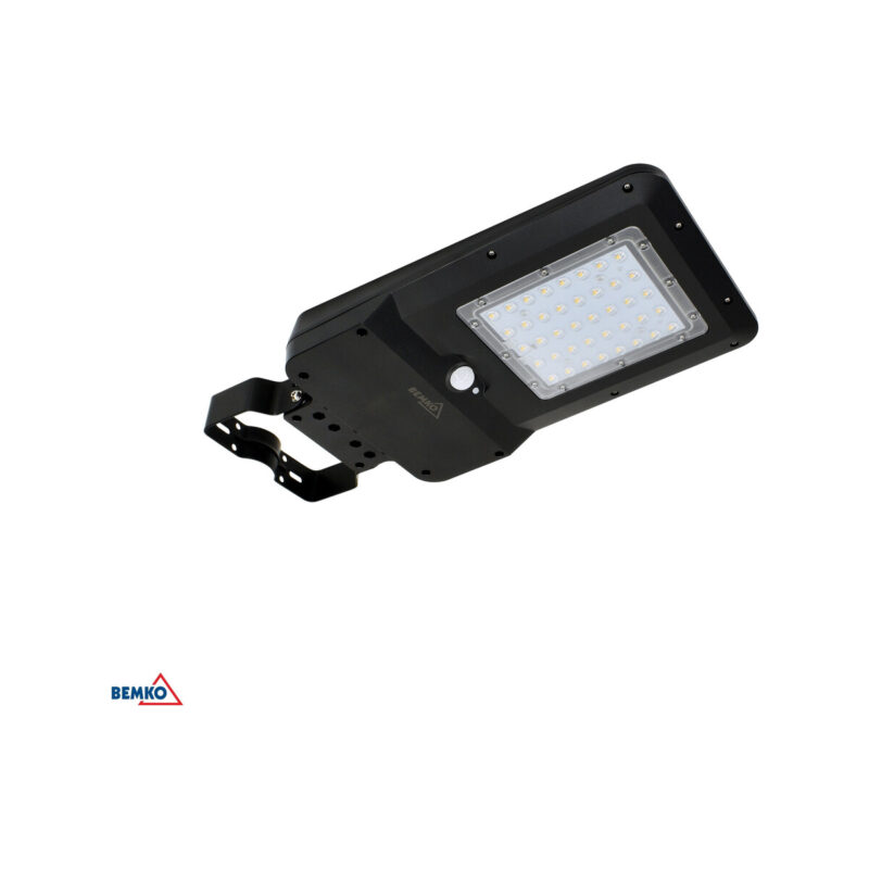 Solarna Oprawa uliczna LED SOLGER 40W 6000LM 4000K IP65 czarna cz. pir