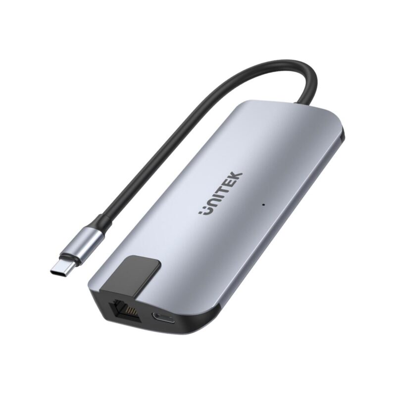 d1028a_unitek_hub_usbc_2x_usba_hdmi_4k_rj45_pd_100w_c49fdafb620c1 D1028A Unitek Hub USB-C 2x USB-A HDMI 4K RJ-45 PD 100W