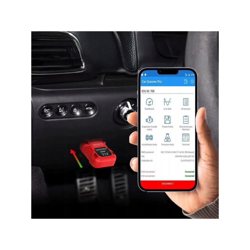 Interfejs Tester Skaner Diagnostyczny OBD2 ELM327 VDiagX V016 Zenwire