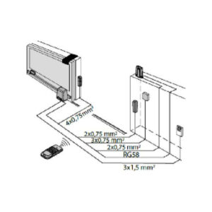 Zestaw BFT DEIMOS ULTRA BT B600 INT KIT do 600kg bram przesuwnych