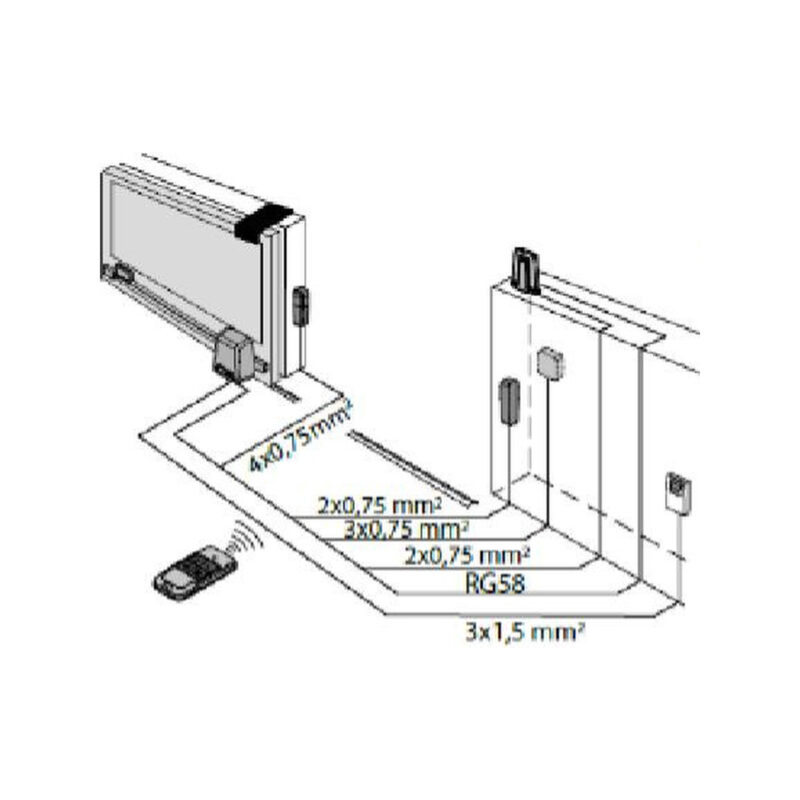 Zestaw BFT DEIMOS ULTRA BT B600 INT KIT do 600kg bram przesuwnych