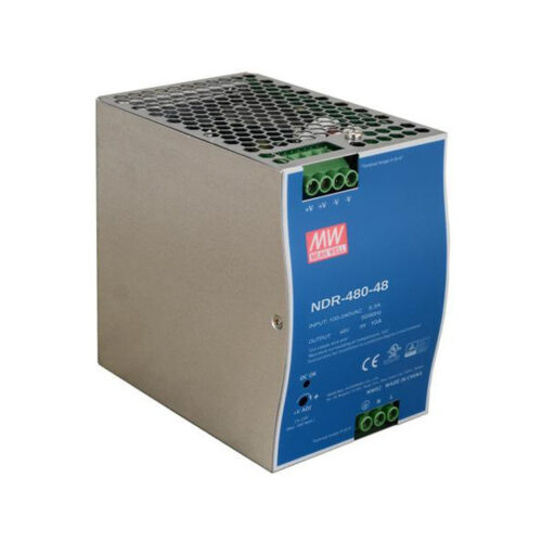 ZASILACZ IMPULSOWY NA SZYNĘ DIN MEAN WELL NDR-480-48 48V/480W/10A