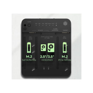 Stacja klonująca i dokująca IcyBox  IB-2913MCL-C31 dla M.2 NVMe SSD i HDD