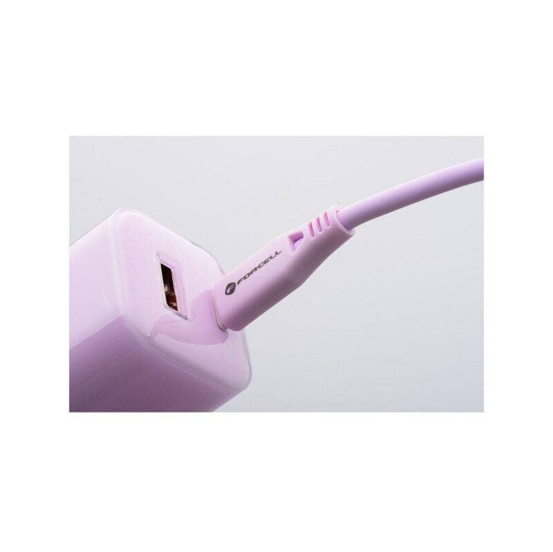 d21fc9cf952f7228299c6569eff250b4_original ŁADOWARKA SIECIOWA Forcell F-Energy GaN III VT-41 33 W 1x USB-C 1x USB-A PD 3.0 QC 4.0 FIOLETOWA