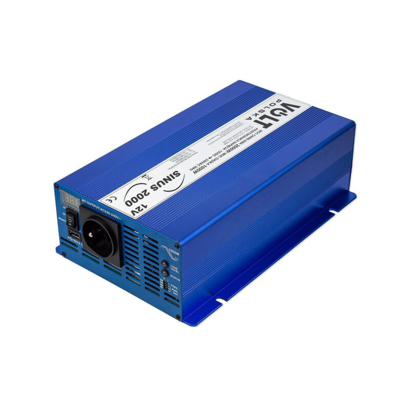 PRZETWORNICA VOLT POLSKA SINUS ECO 2000 12V / 230V 1000/2000W