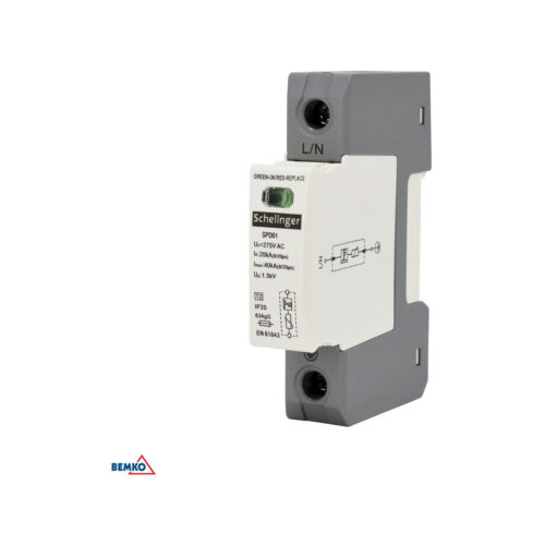 Ogranicznik przepięć 1P 5kA(10/350) KLASA T1+T2 (B+C) SCHELINGER