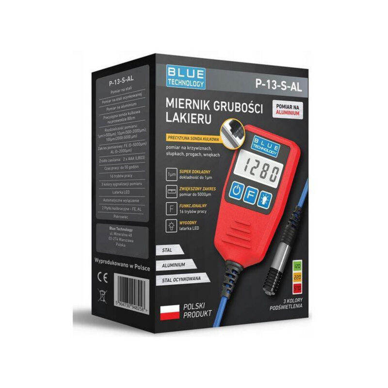 Miernik grubości lakieru Blue Technology P-13-S-AL