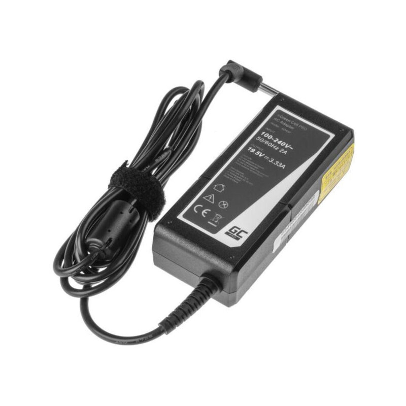 ZASILACZ ŁADOWARKA DO LAPTOPA HP Green Cell PRO AD49P 19,5V 3,33A 65W 4,5mm/3,0mm