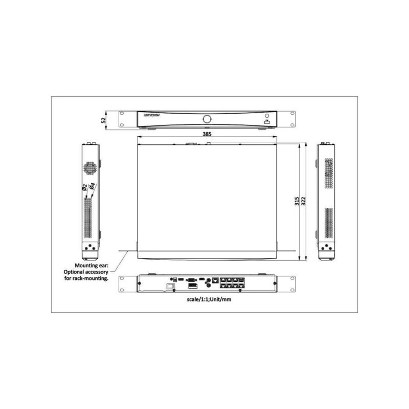 REJESTRATOR IP HIKVISION DS-7608NXI-K2/8P(D) PL