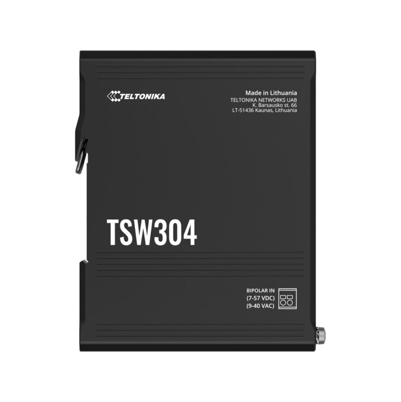 Teltonika TSW304 switch przemysłowy 4xGE (TSW304000000) DIN