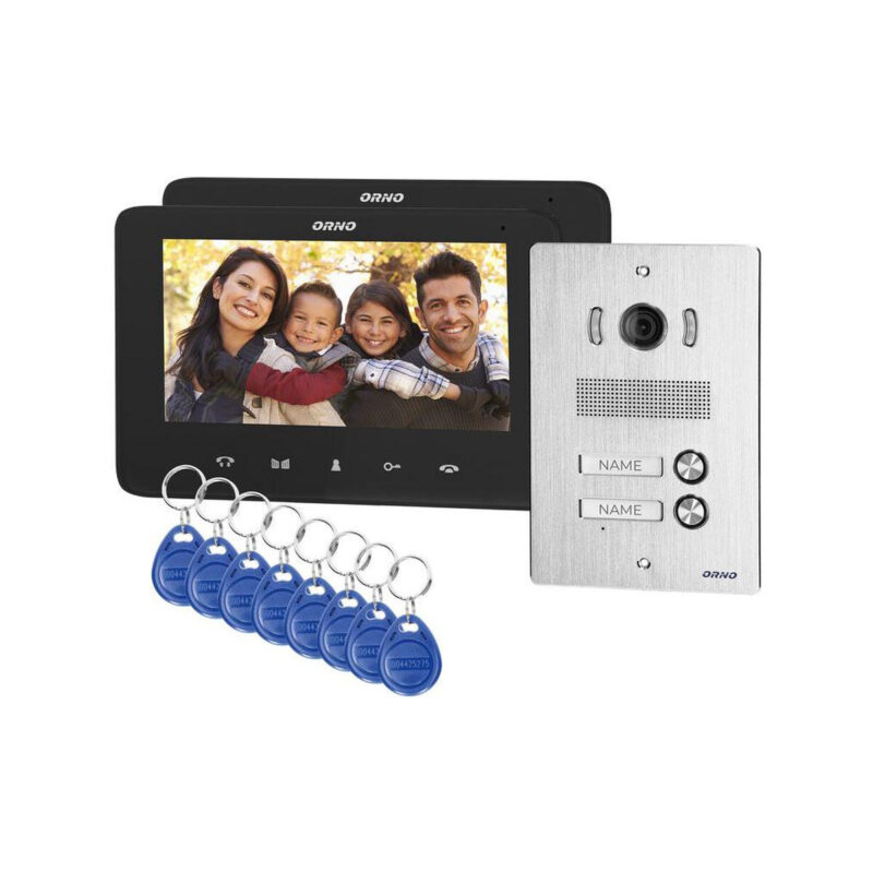 Wideodomofon 2-rodzinny ORNO OR-VID-VP-1072/B