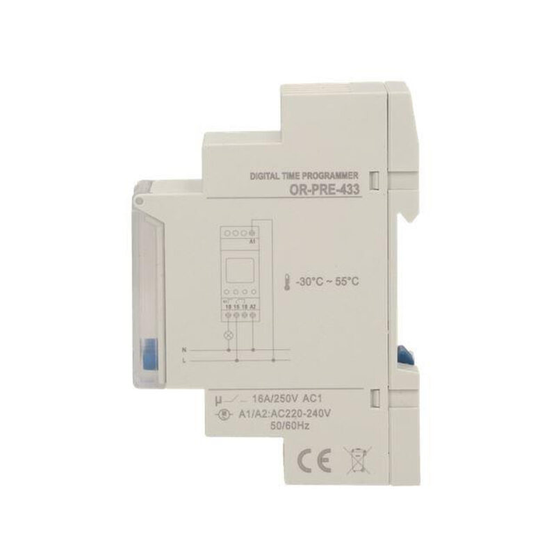 Programator elektroniczny ORNO na szynę DIN OR-PRE-433