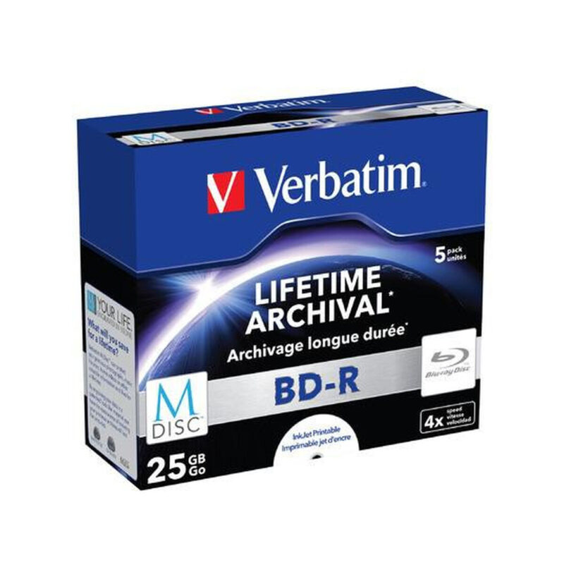 Płyty Blu-Ray Verbatim BD-R SL Printable 25GB (5szt.)