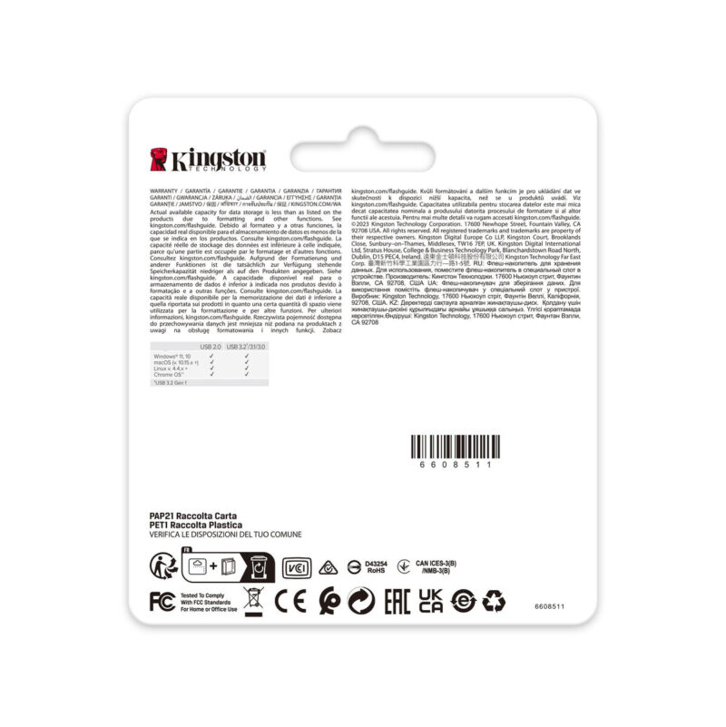 Pendrive Kingston Data Traveler DTSE9G3 256GB USB3.2 Gen1